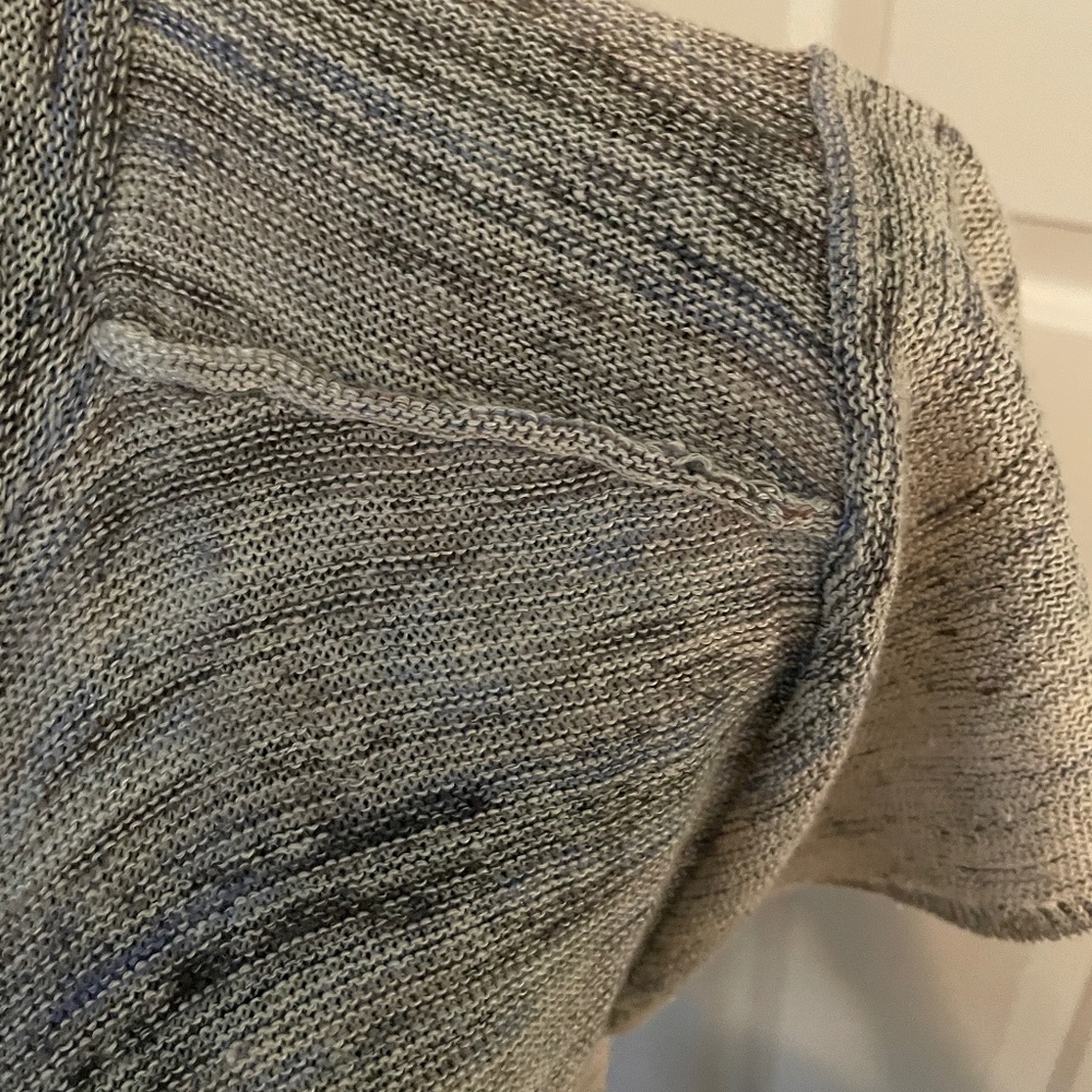 Classiques Entier Asymmetrical Short Sleeve Sweater with Belt Size S - Picture 4 of 13